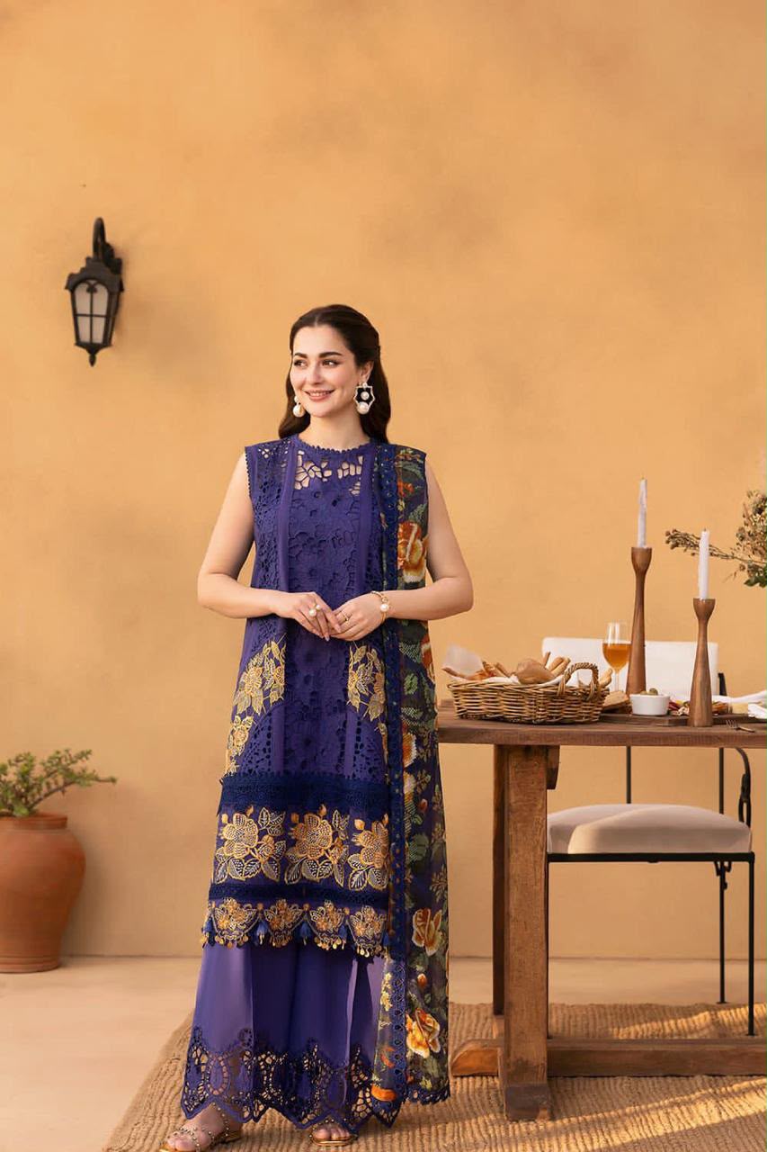 Summer sale offer 2026 MOST DEMANDING EDITION 03PCS UNSTITCHED SUIT FABRIC Lawn90/88 (SHIRT)....Lawn (TROUSER).... Lawn